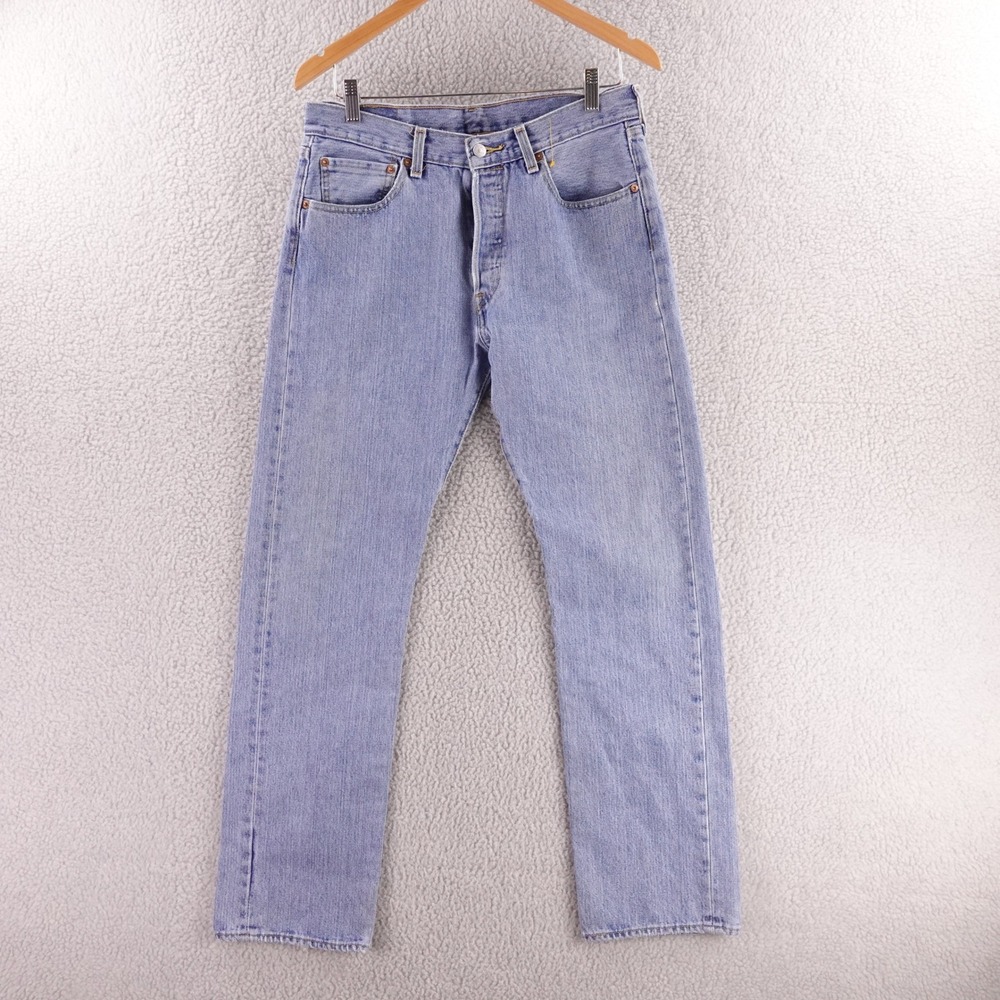 Levis 501 XX Original Fit Light Wash Straight Leg Button Fly Jeans‎ Mens 32x32